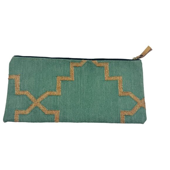 Jayshree Dalal Heavy Duty Textile Geo Print Clutch - Picture 1 of 4